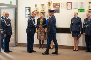 Złożenie meldunku Komendantowi Wojewódzkiemu Policji w Krakowie.