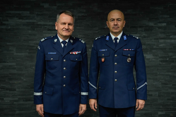 Komendant Wojewódzki Policji w Krakowie wraz z Komendantem Powiatowym Policji w Olkuszu