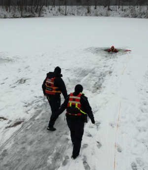 Funkcjonariusze podczas ćwiczeń.