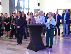 Uczestnicy podczas obchodu święta Dnia Kobiet