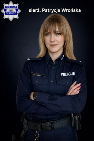 Dzielnicowa z KPP w Olkuszu sierż. Patrycja Wrońska