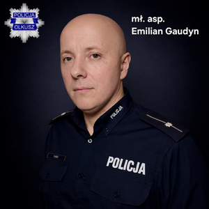 Dzielnicowy z KP w Bukownie mł. asp. Emilian Gaudyn