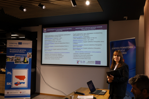 Prelegentka konferencji.