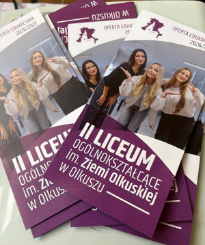 ulotki II LO w Olkuszu
