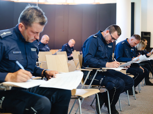 Policjanci podczas konkursu.