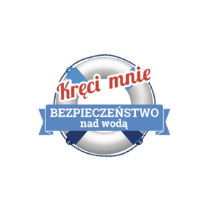 Logo akcji &quot;Kręci mnie bezpieczeństwo nad wodą&quot;